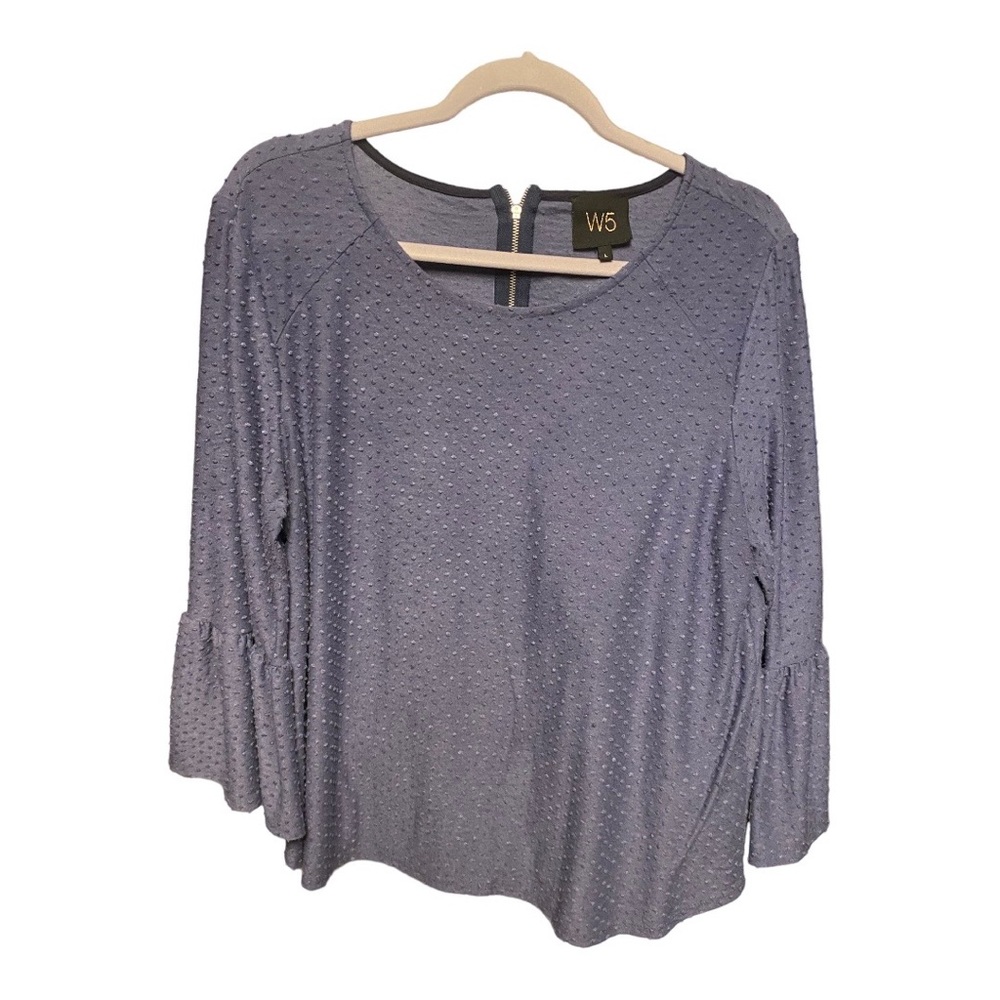 Beautiful Loft mid Sleeve Camisole Shirt with Flutter Sleeves size L